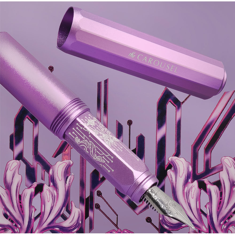 Ferris Wheel Press Fountain Pen Aluminium Carousel Fine - Aurorealis