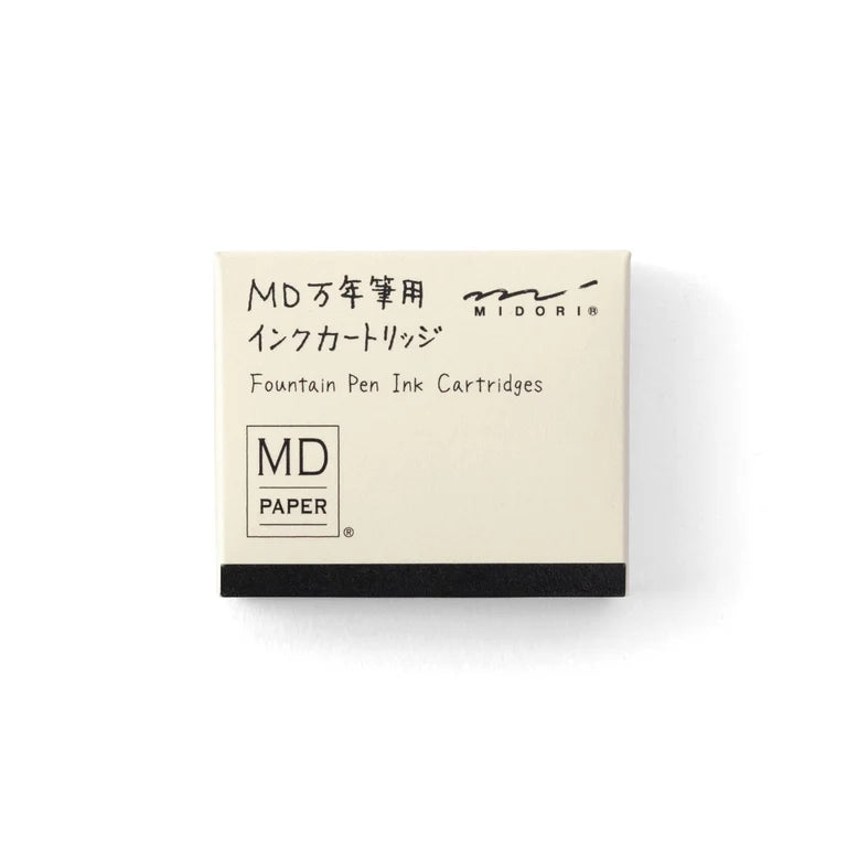MD Fountain Pen Cartridge - Black (6-Pack)