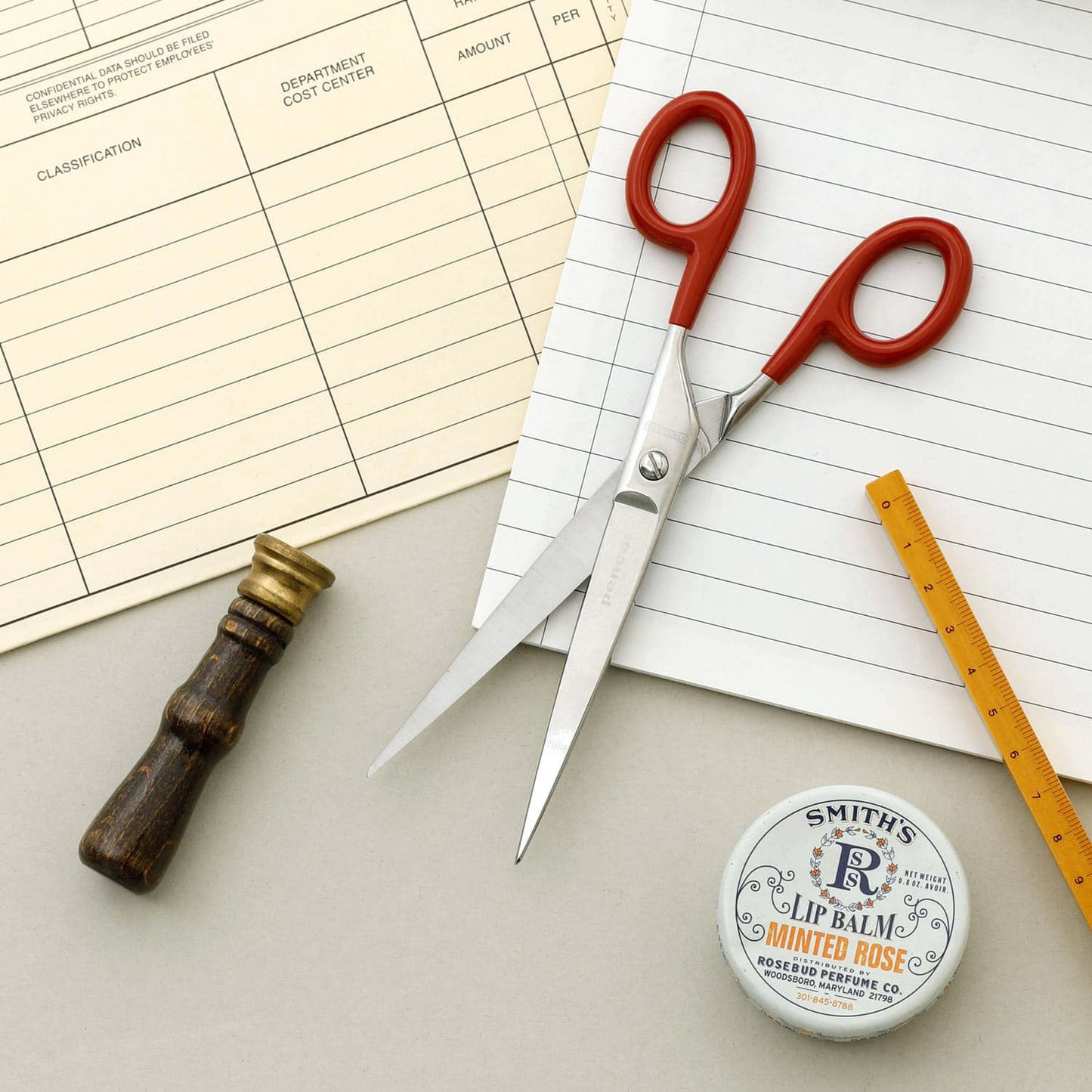 Penco Stainless Steel Scissors Large - Red