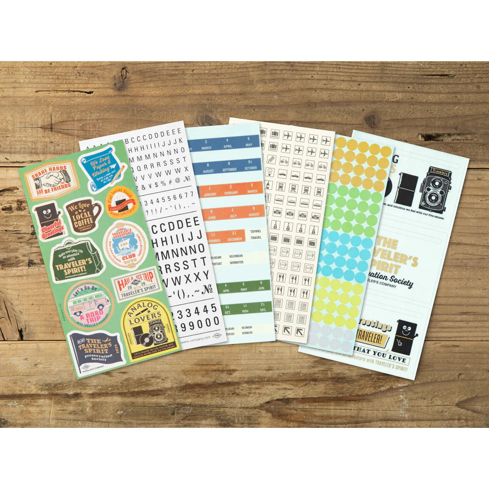 TRAVELER'S Notebook Customise Sticker Set 2026 (Regular Size)