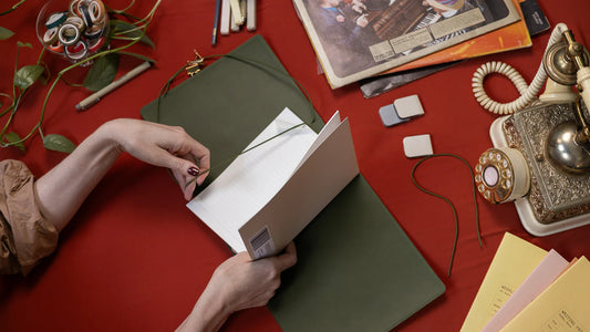 Creator's Friend Refillable Folio Trifold - (Olive Green)
