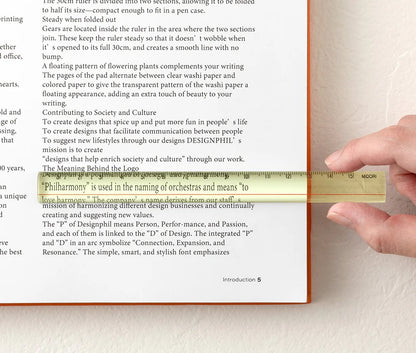 Midori 15cm Lens Ruler - Yellow