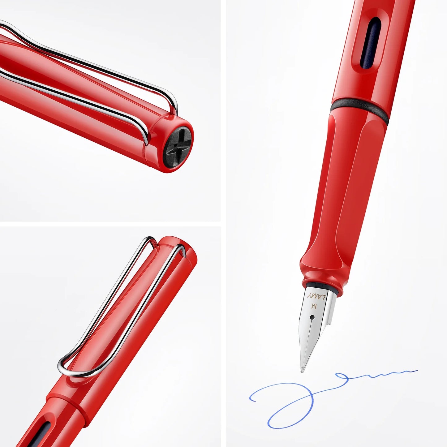 Lamy Safari Fountain Pen (Medium Nib) - Red