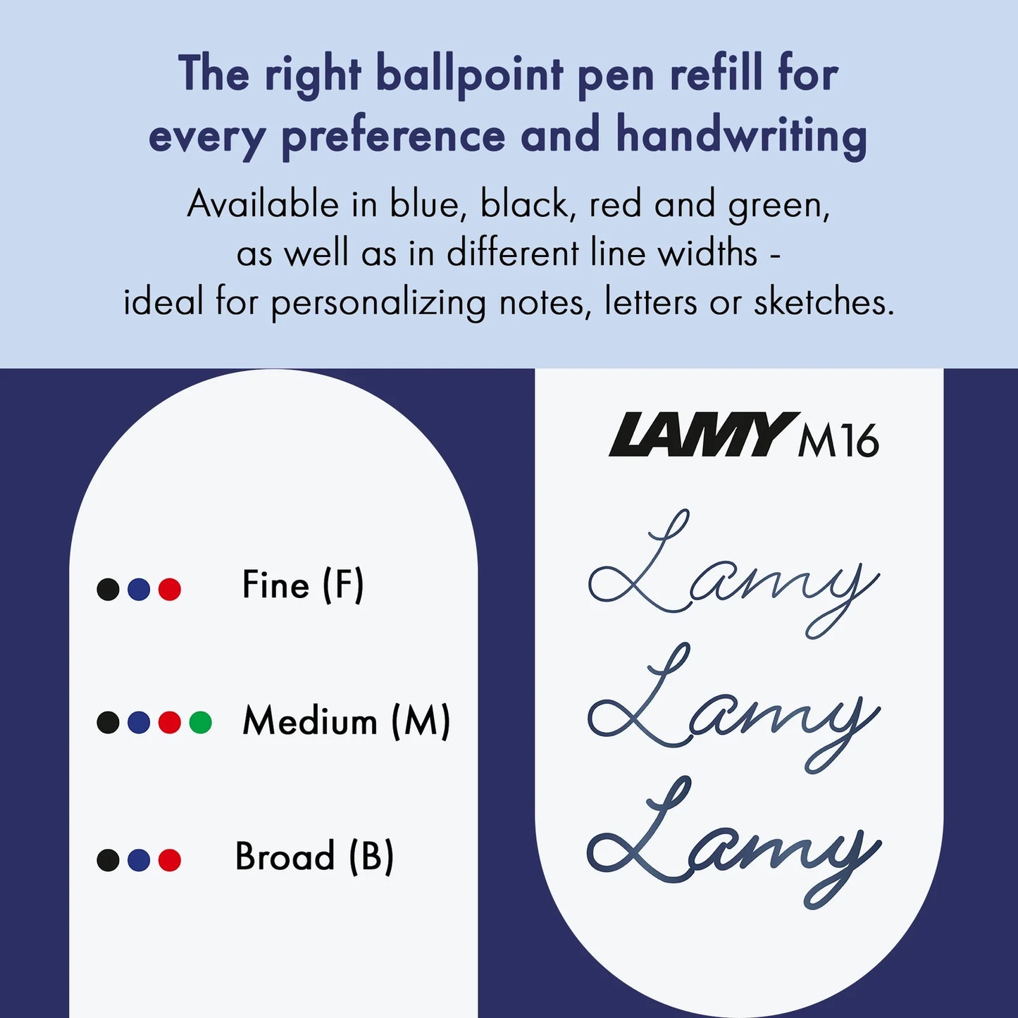 Lamy Refill Ballpoint M16 (Medium) - Black