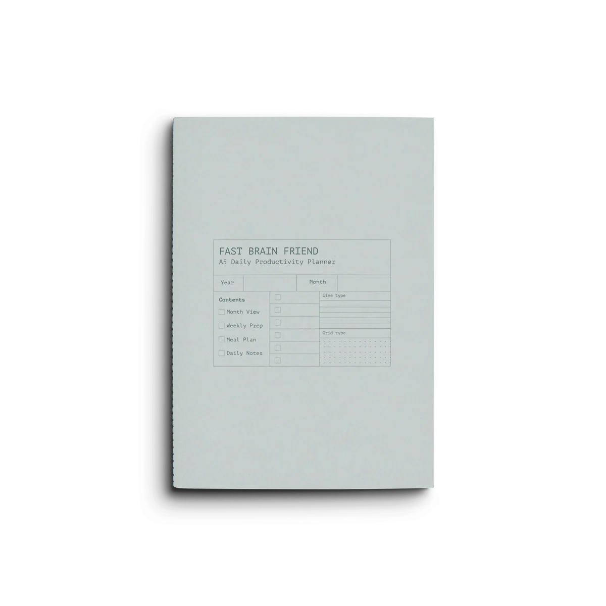 Creator's Friend Fast Brain Daily Productivity Planner A5 - Larimar