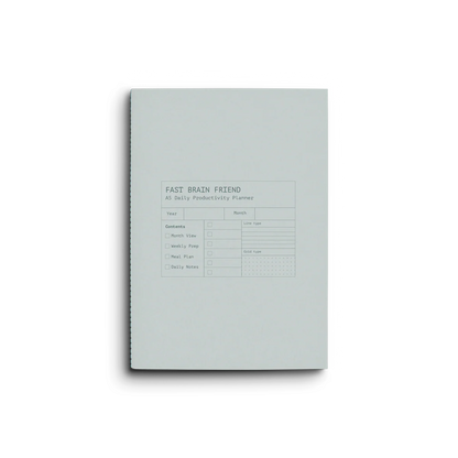 Creator's Friend Fast Brain Daily Productivity Planner A5 - Larimar