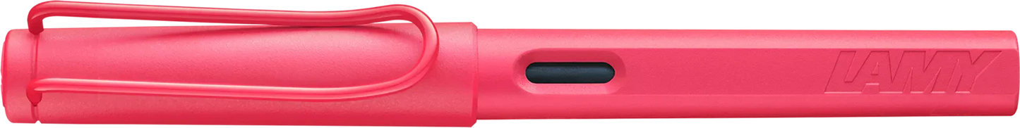 Lamy Safari Fountain Pen (Medium Nib) - Sunset Coral