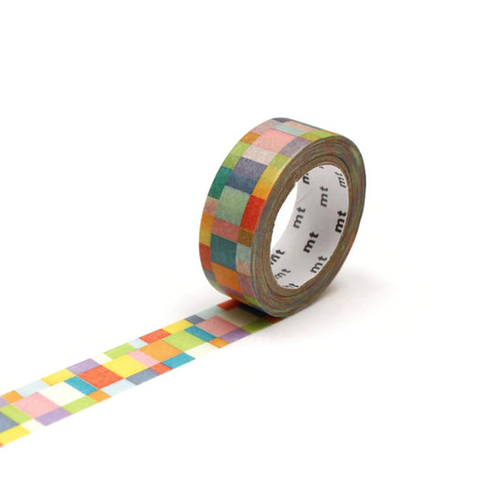 Masking Tape MT Washi Tape 15mm - Mosaic Bright