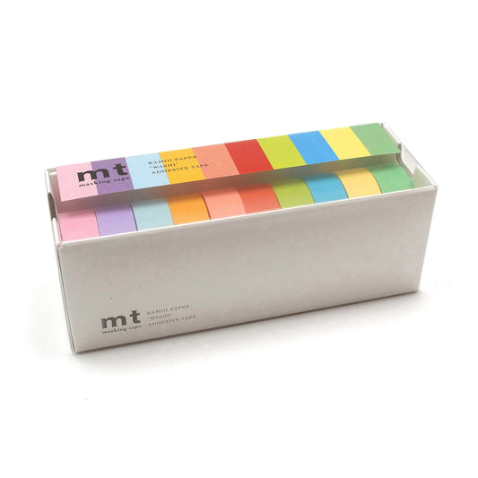 Masking Tape MT Washi Tape 15mm - Pastel Colours (10-Pack)