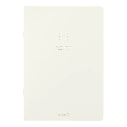 Free Gift: Midori Colour Dot Grid A5 Notebook - White