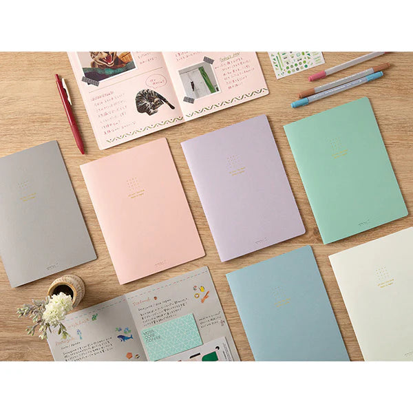 Free Gift: Midori Colour Dot Grid A5 Notebook - White