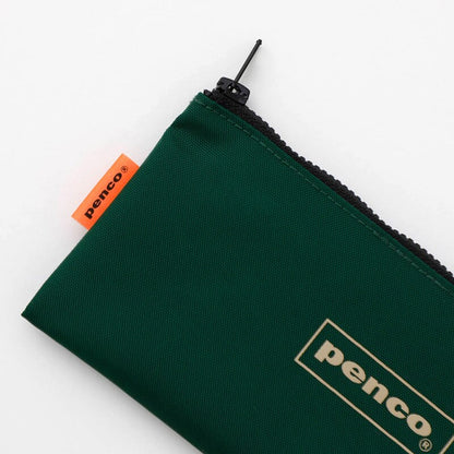 Penco Flat Pen/Pencil Case - Dark Green