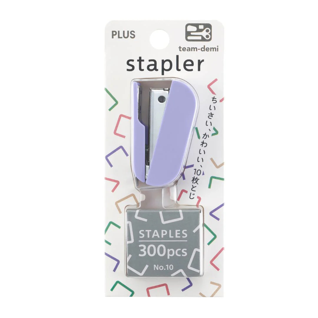 Plus Japan Team Demi Mini Stapler - Purple