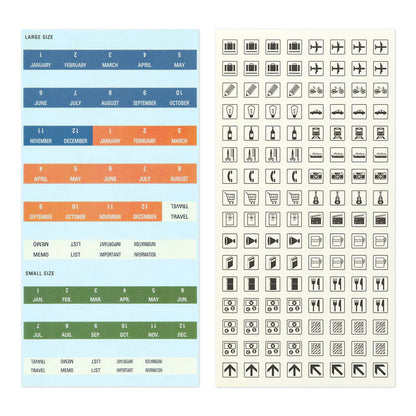 TRAVELER'S Notebook Customise Sticker Set 2026 (Regular Size)