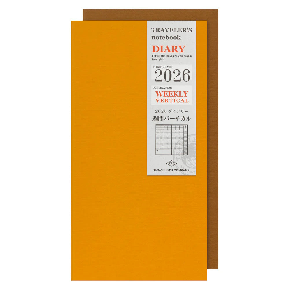TRAVELER'S Notebook Refill 2026 Weekly Vertical (Regular Size)