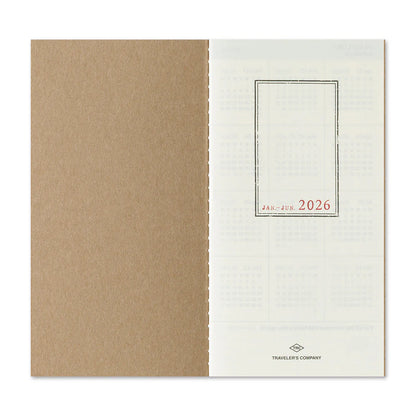 TRAVELER'S Notebook Refill 2026 Weekly + Memo (Regular Size)