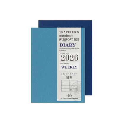TRAVELER'S Notebook Refill 2026 Weekly (Passport Size)