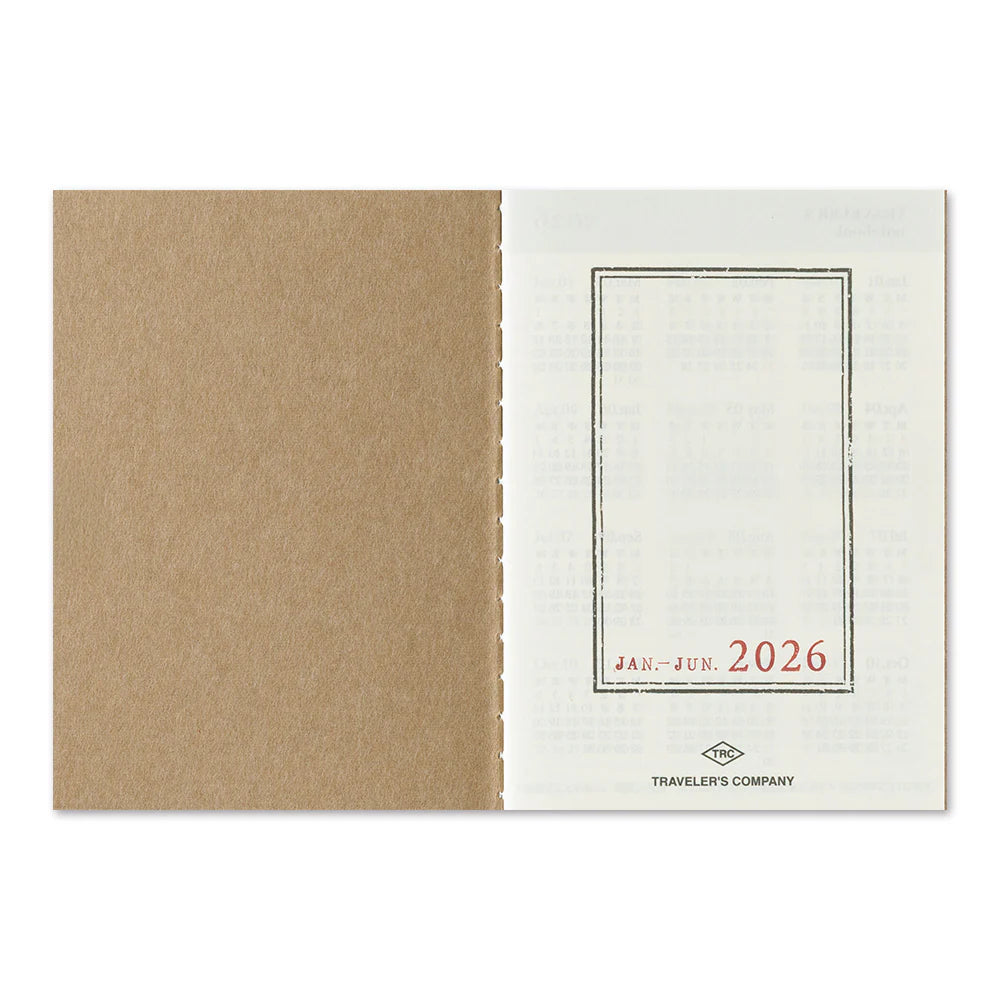 TRAVELER'S Notebook Refill 2026 Weekly (Passport Size)