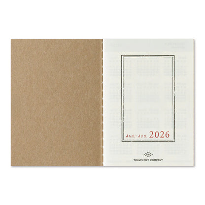 TRAVELER'S Notebook Refill 2026 Weekly (Passport Size)