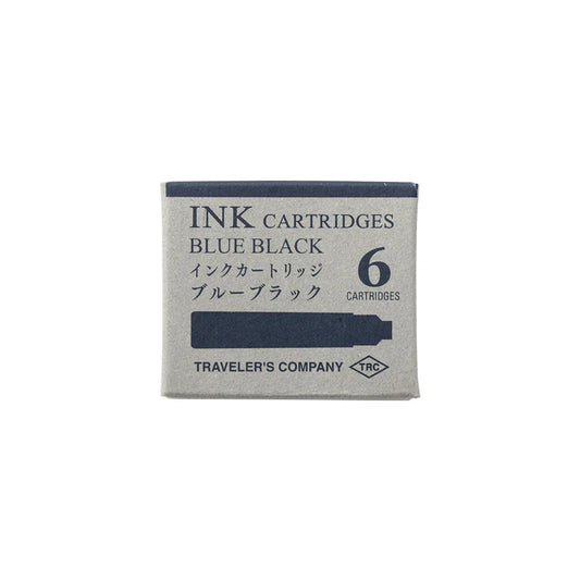 TRAVELLER'S Company Fountain Pen Ink Cartridge (6-Pack) - Blue