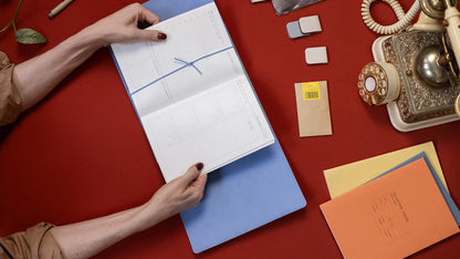 Creator's Friend Refillable Folio Trifold - (Periwinkle Blue)
