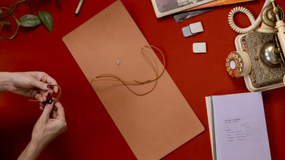 Creator's Friend Refillable Folio Trifold - (Saddle Brown)