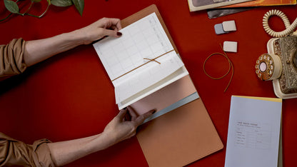 Creator's Friend Refillable Folio Trifold - (Saddle Brown)