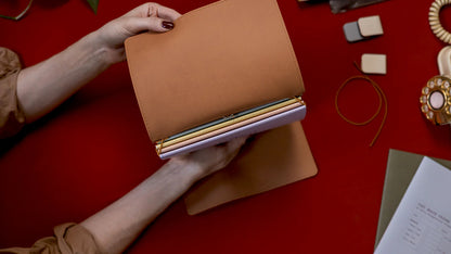 Creator's Friend Refillable Folio Trifold - (Saddle Brown)