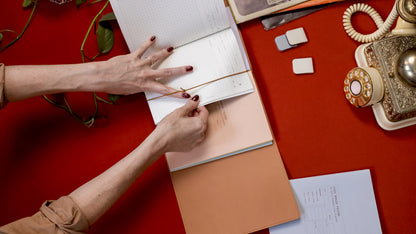 Creator's Friend Refillable Folio Trifold - (Saddle Brown)