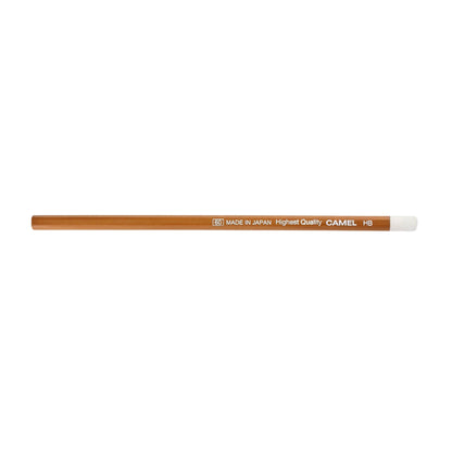 Camel Pencil HB with Eraser - White