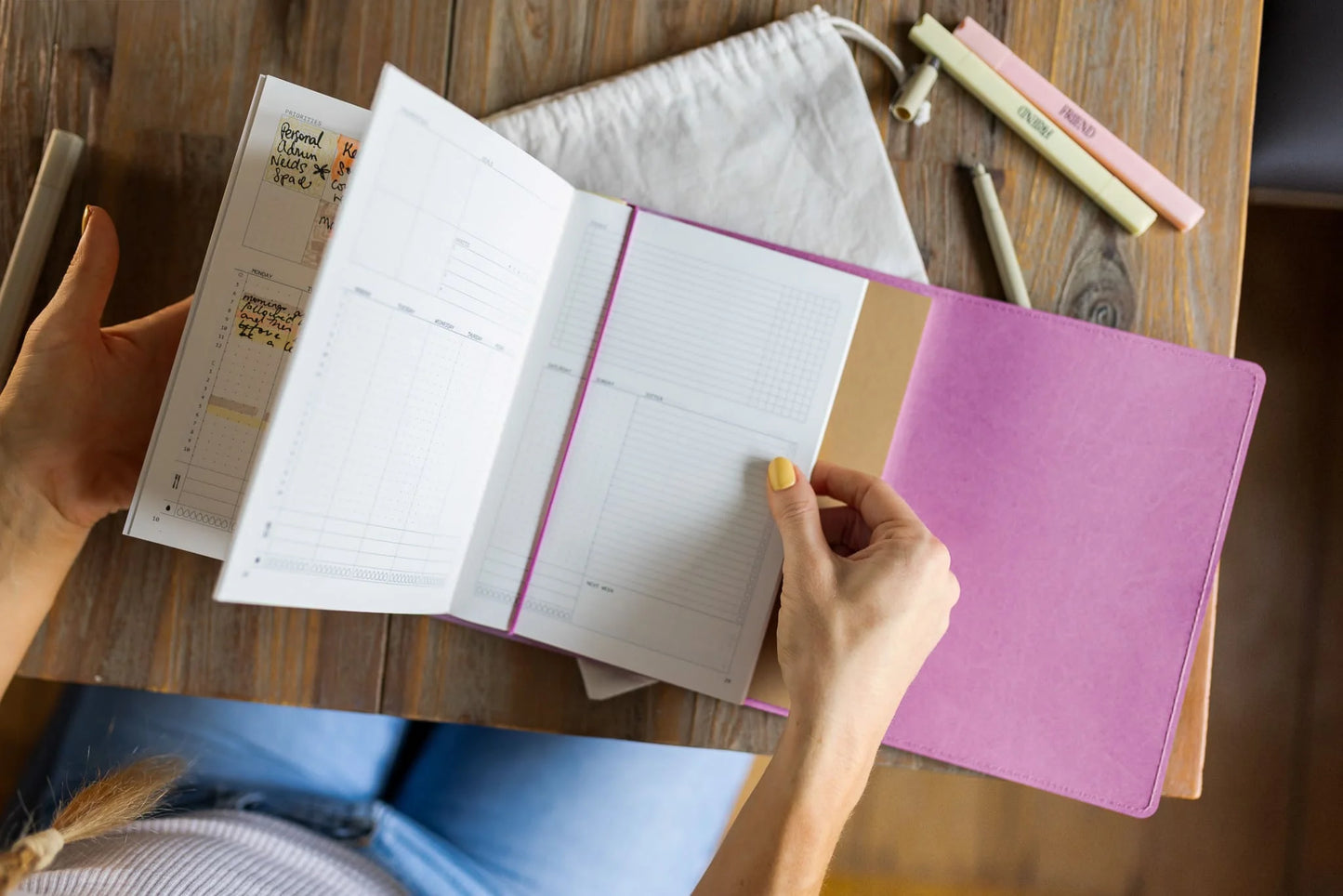 Creator's Friend Refillable Folio Trifold - (Rose Quartz)