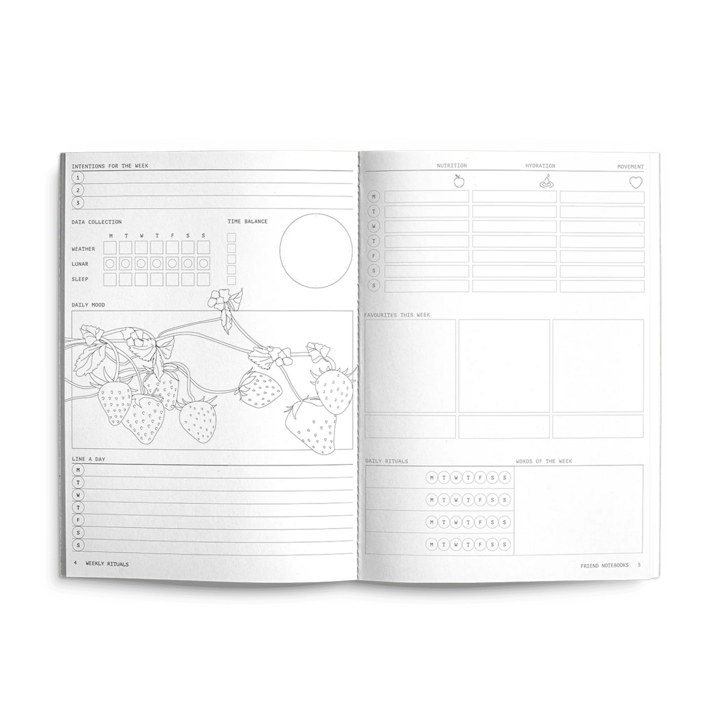 Creator's Friend Weekly Rituals Planner