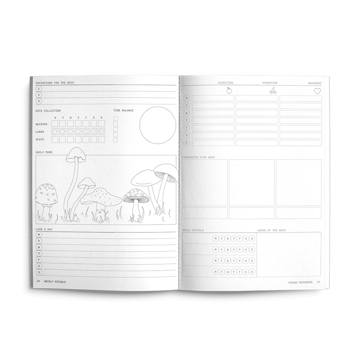 Creator's Friend Weekly Rituals Planner