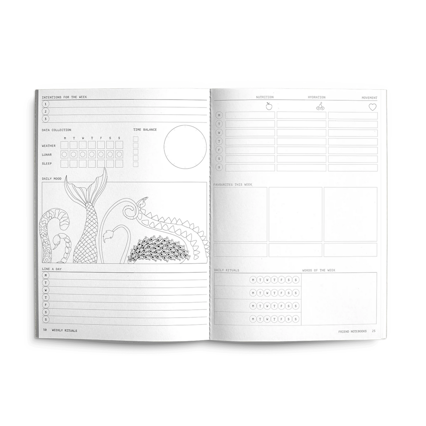 Creator's Friend Weekly Rituals Planner